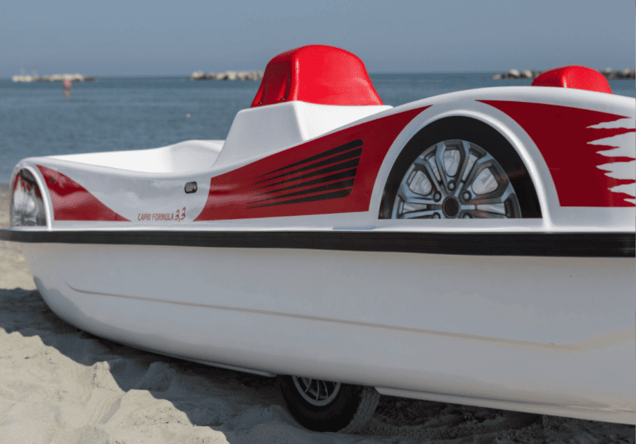 Tretboot Formular im coolen Autodesign