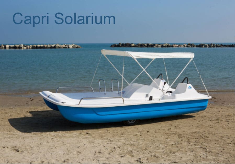 Tretboot Capri Solarium mit Sonnenschutz